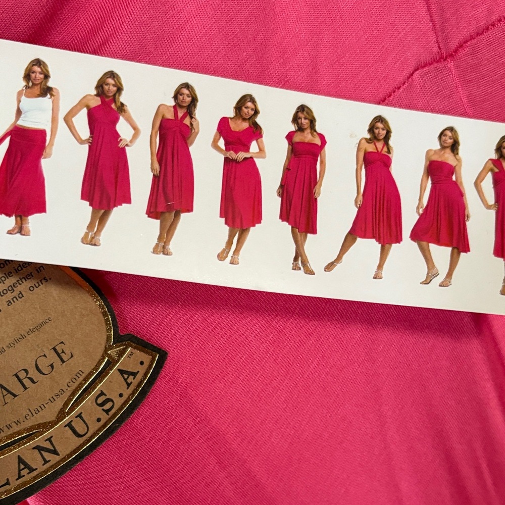 Elan convertible Pink Dress NWT sz L - Picture 4 of 4